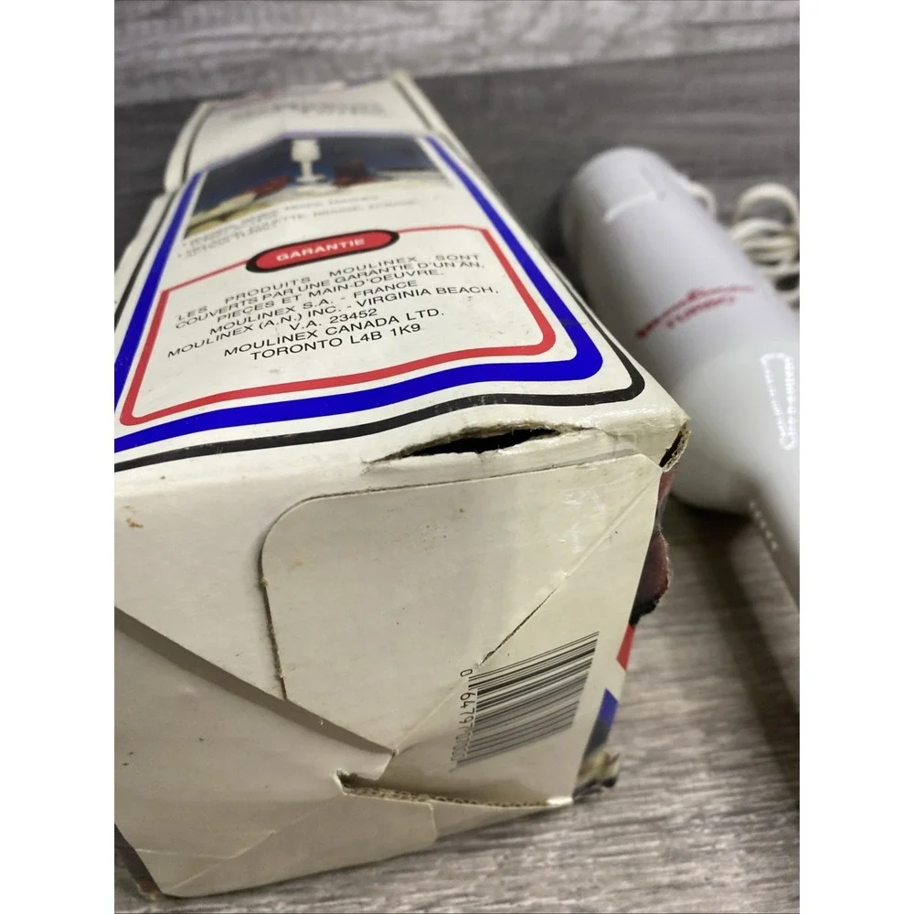 Moulinex Turbo Hand Blender Model 070 White Good Vintage 150W Immersion Mixer